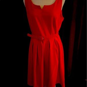 Elegant belted dress